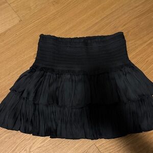RESET- Elegant Black Tiered Skirt
